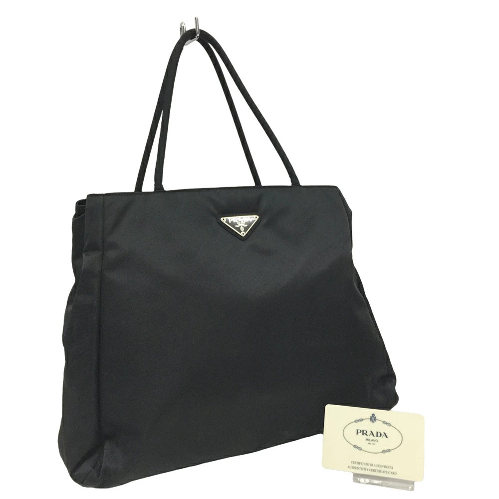 Prada Handbag Black Nero Black Durable